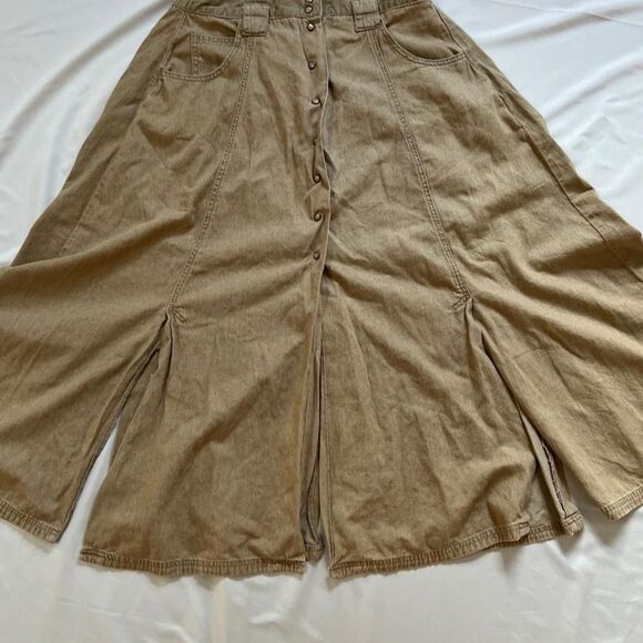 American Vintage Dresses & Skirts - La-blues Women's Tan and Brown Skirt